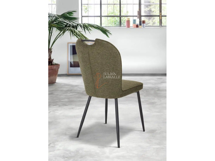 Lot de 2 chaises Salomé Vert bouteille Girardeau