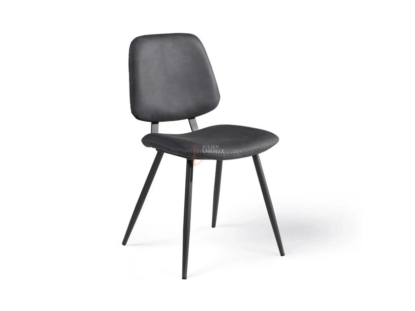 Lot de 2 chaises Margot Gris vintage Girardeau