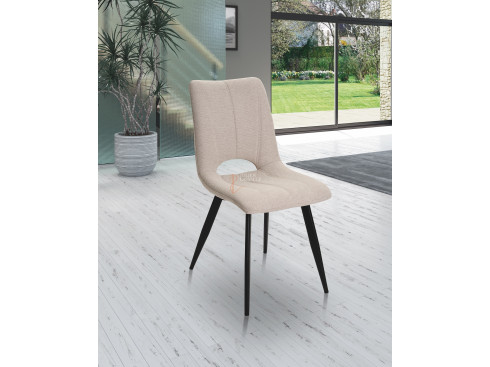 Lot de 2 chaises Coralie Beige sable Girardeau