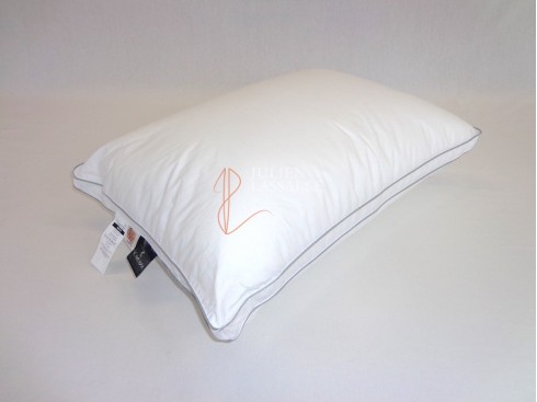 Oreiller en percale de coton garnissage micro-fibres sensation duveteuse