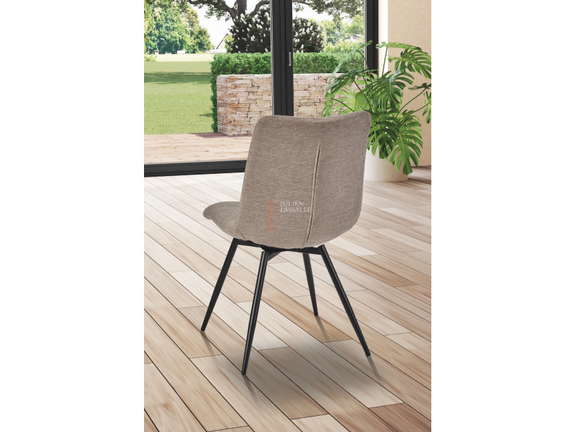 Lot de 2 chaises Angel'A Beige sable Girardeau