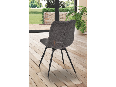 Lot de 2 chaises Angel'A Gris anthracite Girardeau