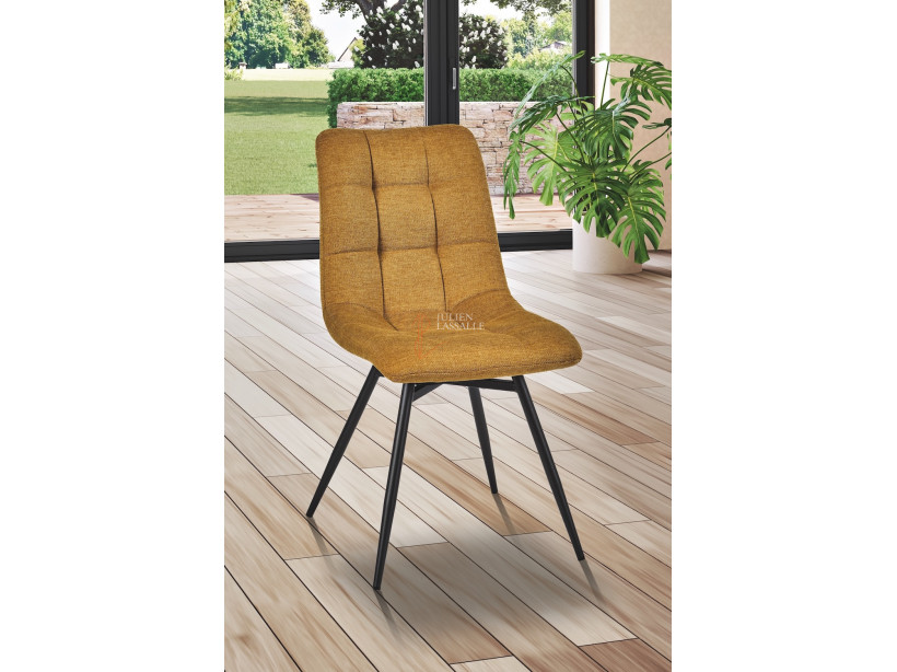 Lot de 2 chaises Angel'A Jaune paille Girardeau