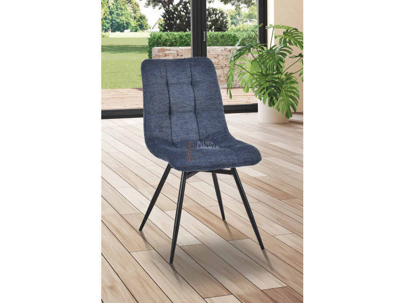 Lot de 2 chaises Angel'A Bleu cobalt Girardeau