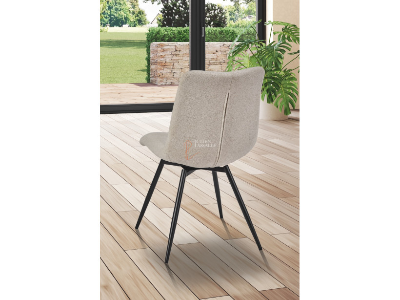 Lot de 2 chaises Angel'O Blanc d'argent Girardeau