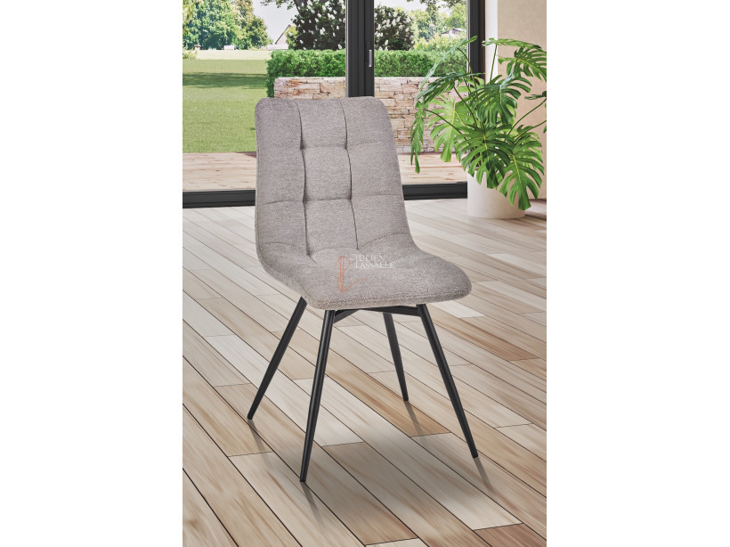 Lot de 2 chaises Angel'O Gris perle Girardeau