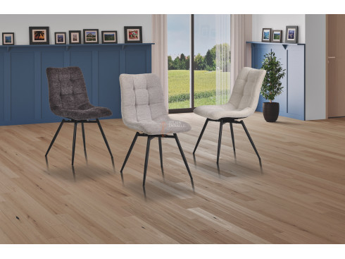 Lot de 2 chaises Angel'O Gris anthracite Girardeau