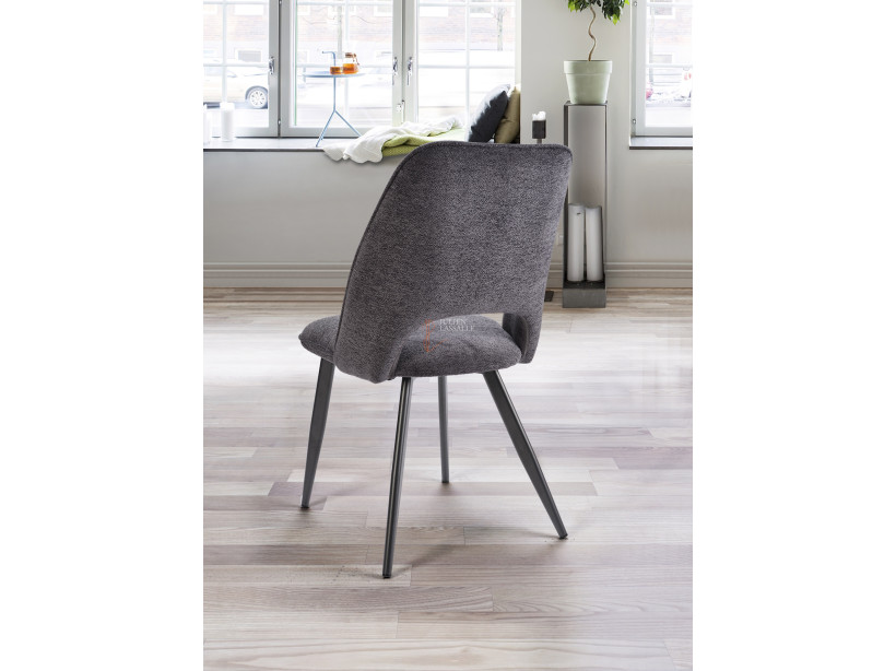 Lot de 2 chaises Roxane Gris anthracite Girardeau