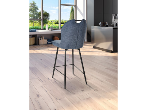 Lot de 2 chaises snack Salomé Bleu cobalt Girardeau