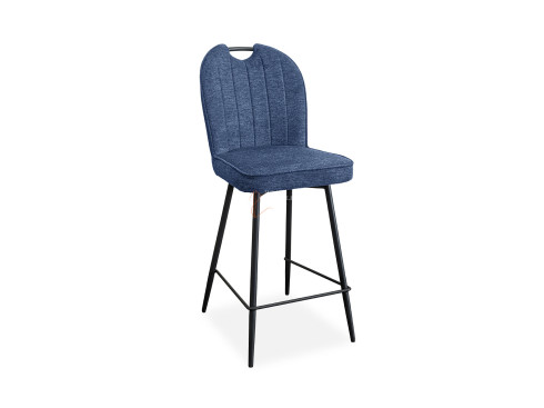 Lot de 2 chaises snack Salomé Bleu cobalt Girardeau