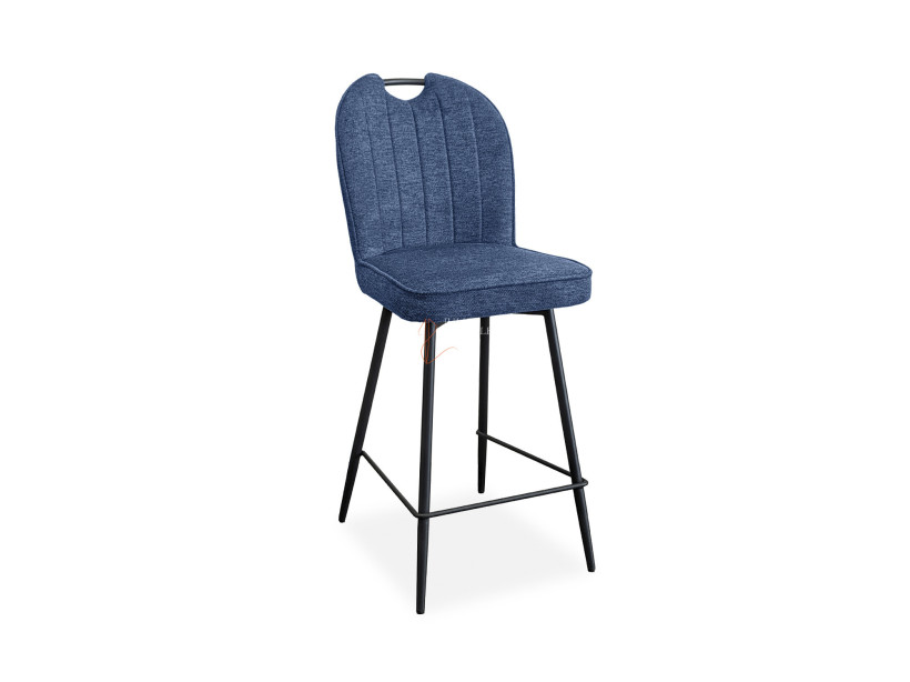 Lot de 2 chaises snack Salomé Bleu cobalt Girardeau