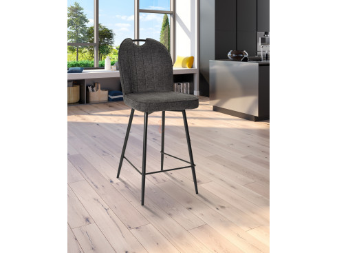 Lot de 2 chaises snack Salomé Gris anthracite Girardeau