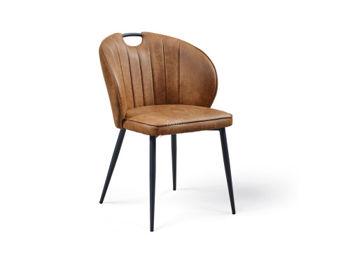 Lot de 2 chaises Louna Cognac Girardeau