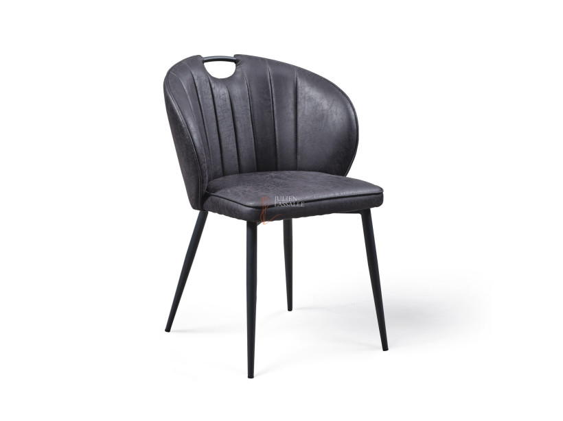 Lot de 2 chaises Louna Noir Girardeau