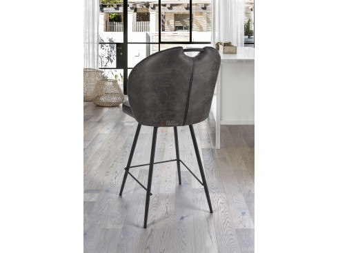 Lot de 2 chaises snack Louna Noir Girardeau