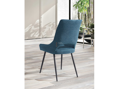 Lot de 2 chaises Soline Bleu turquoise Girardeau