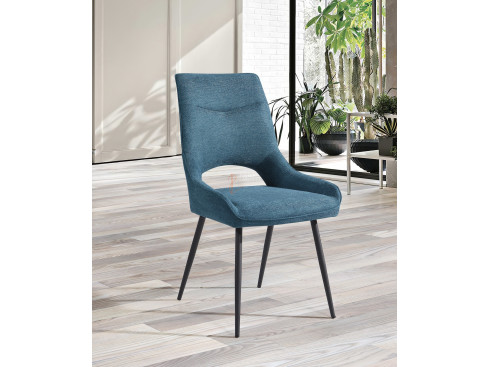 Lot de 2 chaises Soline Bleu turquoise Girardeau