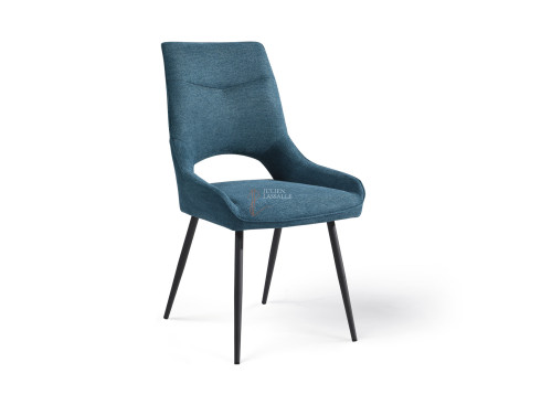 Lot de 2 chaises Soline Bleu turquoise Girardeau