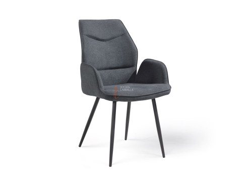 Lot de 2 Fauteuils Julie Gris souris Girardeau