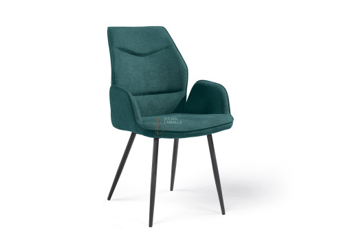 Lot de 2 Fauteuils Julie Bleu turquoise Girardeau