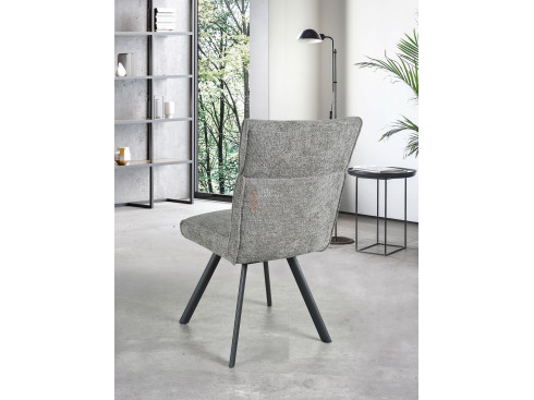 Lot de 2 chaises Ambre Gris perle Girardeau