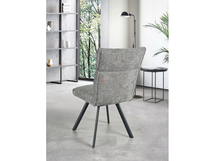 Lot de 2 chaises Ambre Gris perle Girardeau