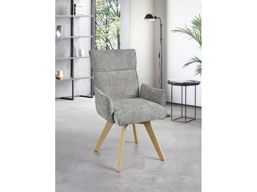 Lot de 2 chaises Ambre Gris perle Girardeau