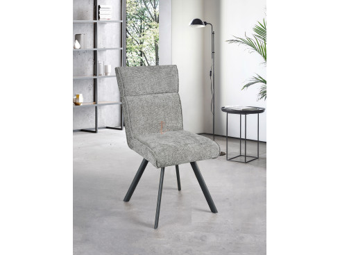 Lot de 2 chaises Ambre Gris perle Girardeau