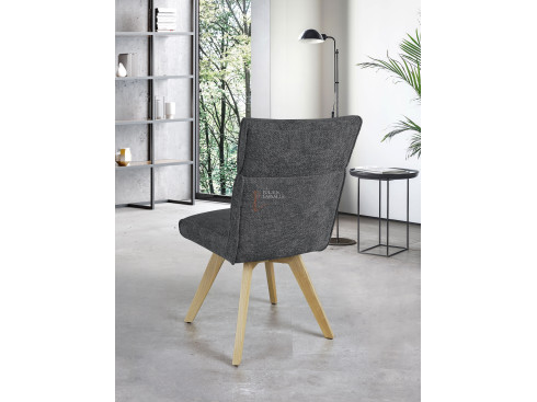 Lot de 2 chaises Ambre Gris anthracite Girardeau