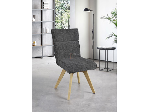 Lot de 2 chaises Ambre Gris anthracite Girardeau