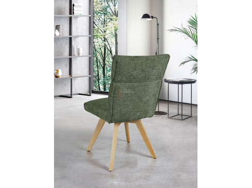 Lot de 2 chaises Ambre Vert bouteille Girardeau