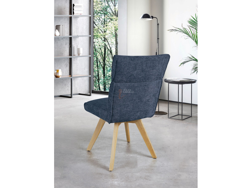 Lot de 2 chaises Ambre Bleu cobalt Girardeau