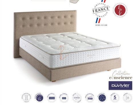 Matelas Optimum Duvivier 750 ressorts ensachés renforcés Périplus.