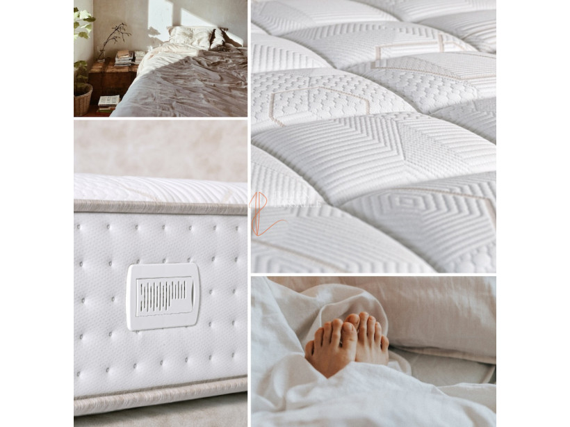 Matelas Odyssée Duvivier 1551 ressorts ensachés renforcés Périplus 5 zones de couchage.
