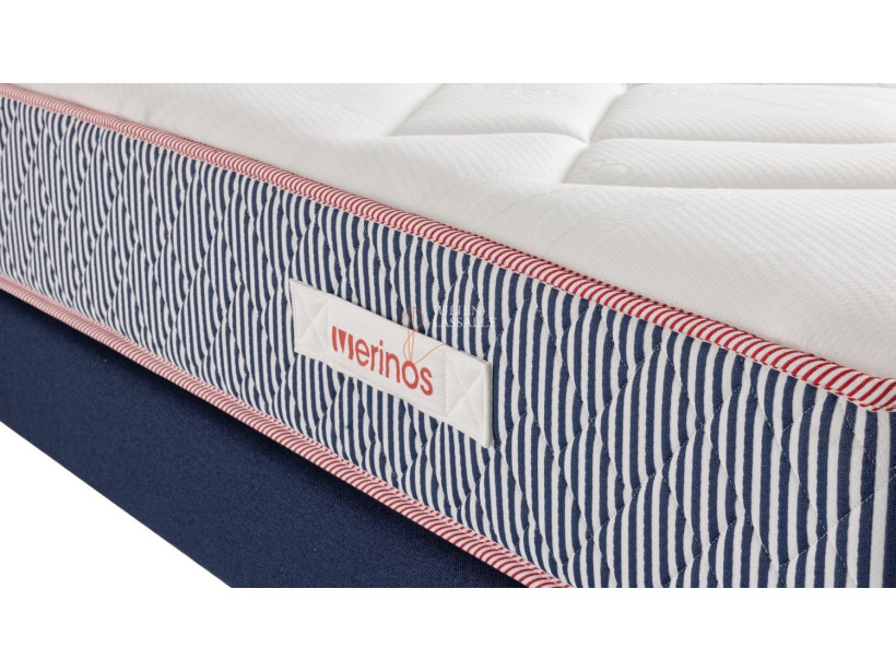 Matelas Hector Merinos ressorts ensachés + mousse à mémoire de forme.