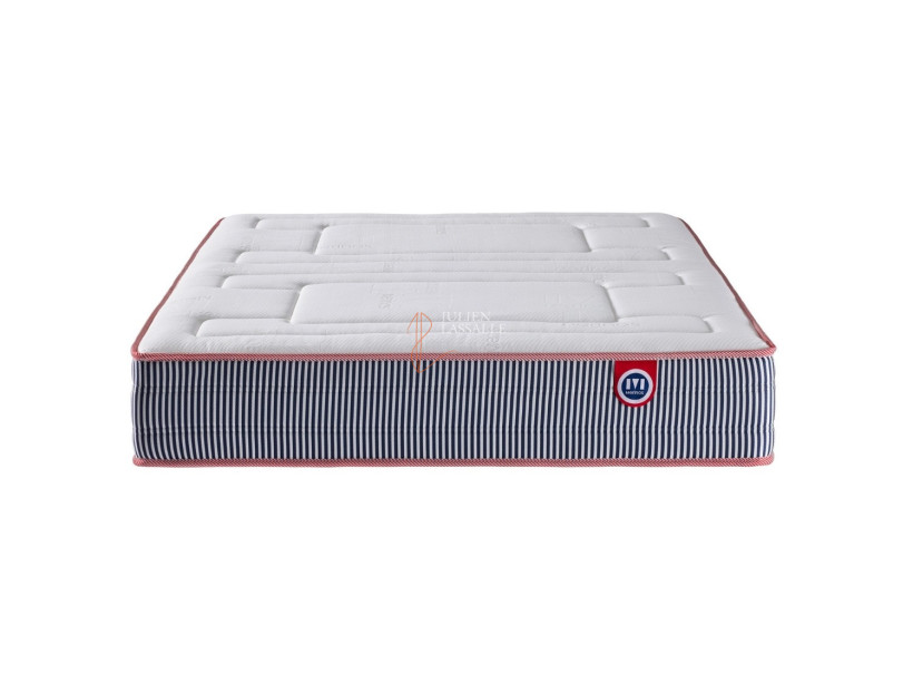 Matelas Ferdinand Merinos ressorts ensachés + mousse à mémoire de forme.