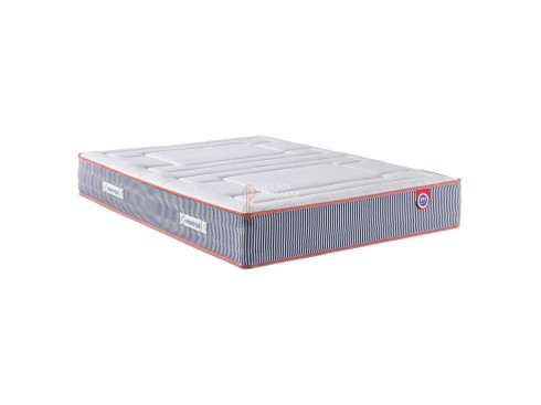 Matelas Ferdinand Merinos ressorts ensachés + mousse à mémoire de forme.