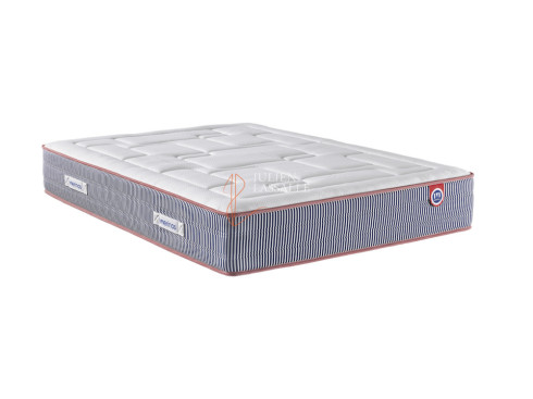 Matelas Maximilien Merinos ressorts ensachés + mousse à mémoire de forme + latex