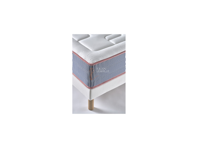 Matelas Maximilien Merinos ressorts ensachés + mousse à mémoire de forme + latex