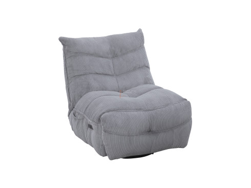 Fauteuil relaxation Cocooning Rocking-chair velours côtelé