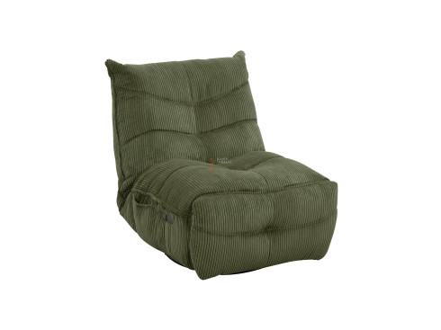 Fauteuil relaxation Cocooning Rocking-chair velours côtelé