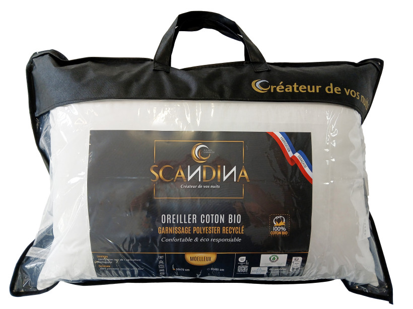 Oreiller Scandina coton bio