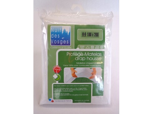 Protège matelas imperméable drap housse 180x200 cm