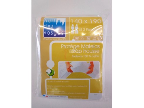 Protège matelas drap housse 140x190 cm