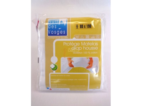 Protège matelas drap housse 80x190 cm