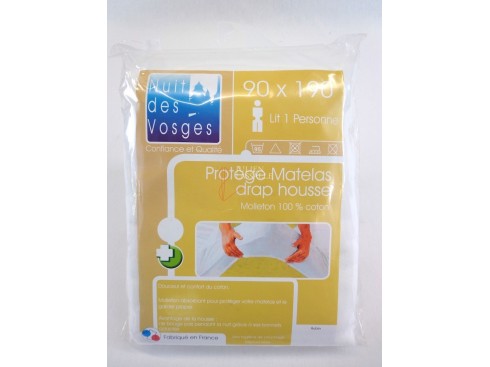 Protège matelas drap housse 90x190 cm