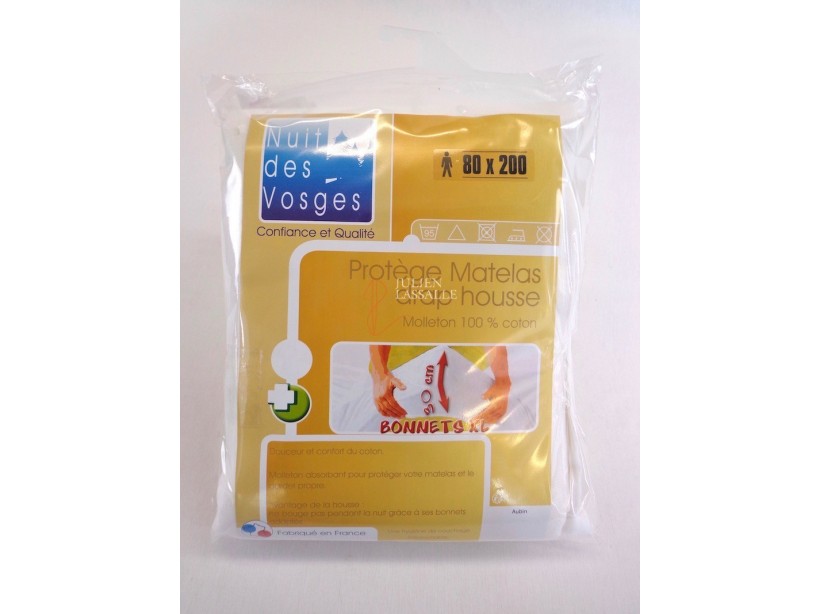 Protège matelas drap housse 80x200 cm