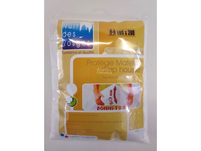 Protège matelas drap housse 180x200 cm