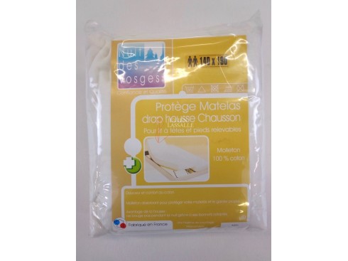 Protège matelas drap housse pour literie électrique 140x190 cm