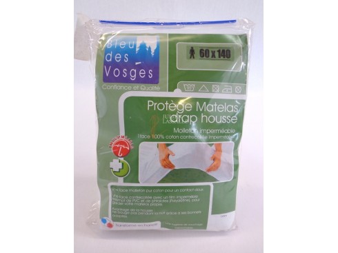 Protège matelas imperméable drap housse 60x140 cm